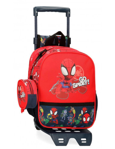 MOCHILA ADAP. 25CM. C/CARRO GO SPIDEY